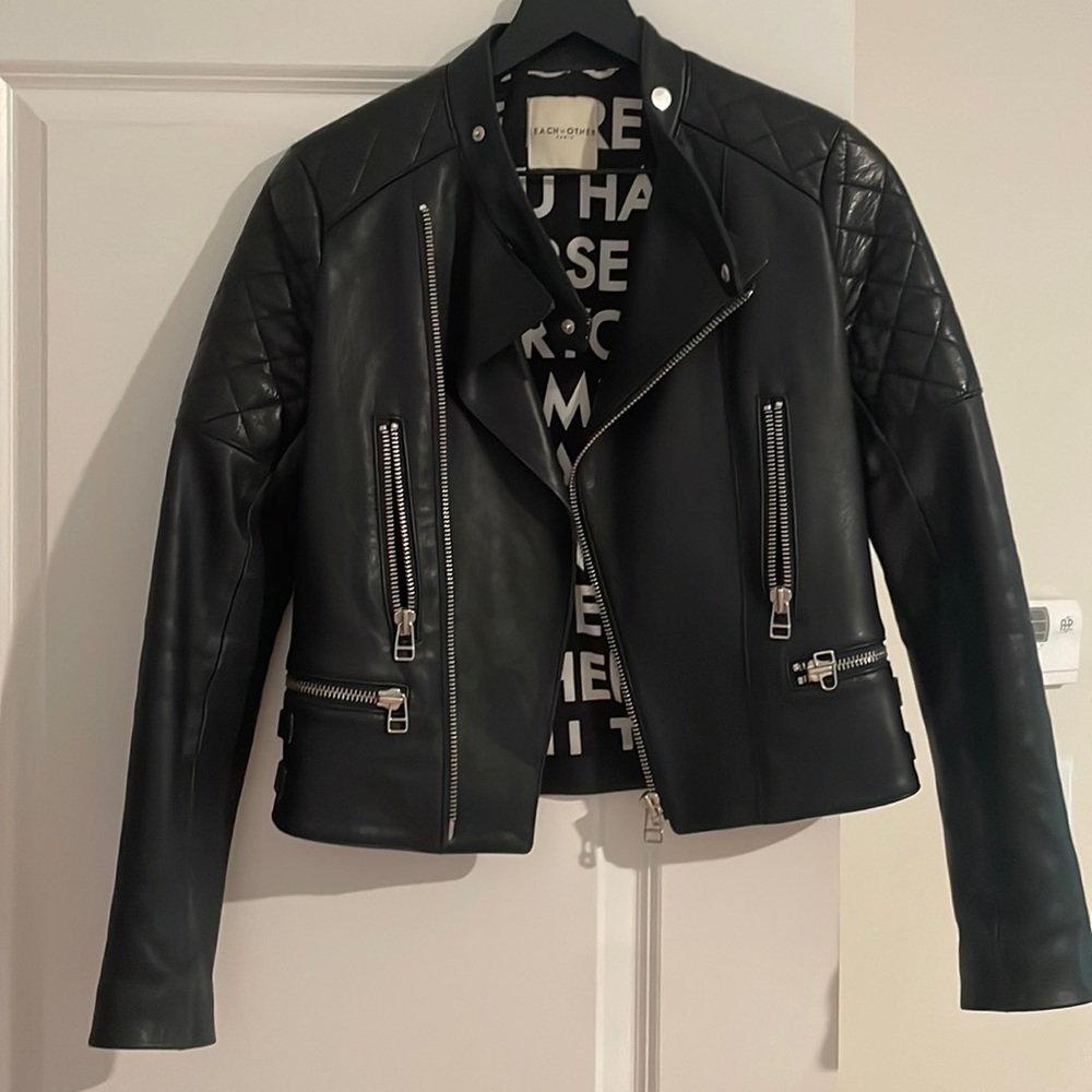 Black Each Other leather jacket